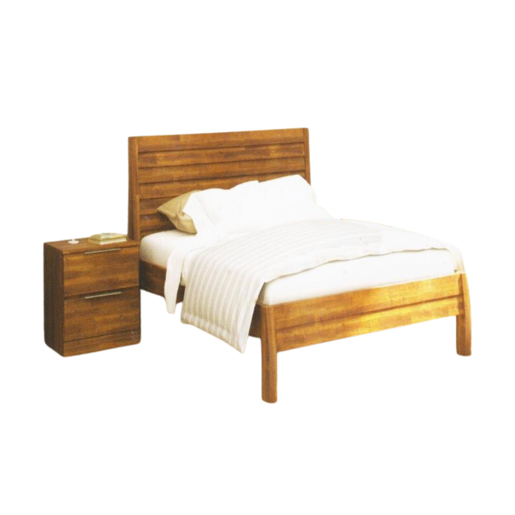 MegaBoom Queen Bed (DB AUSTIN SOLID WOOD)