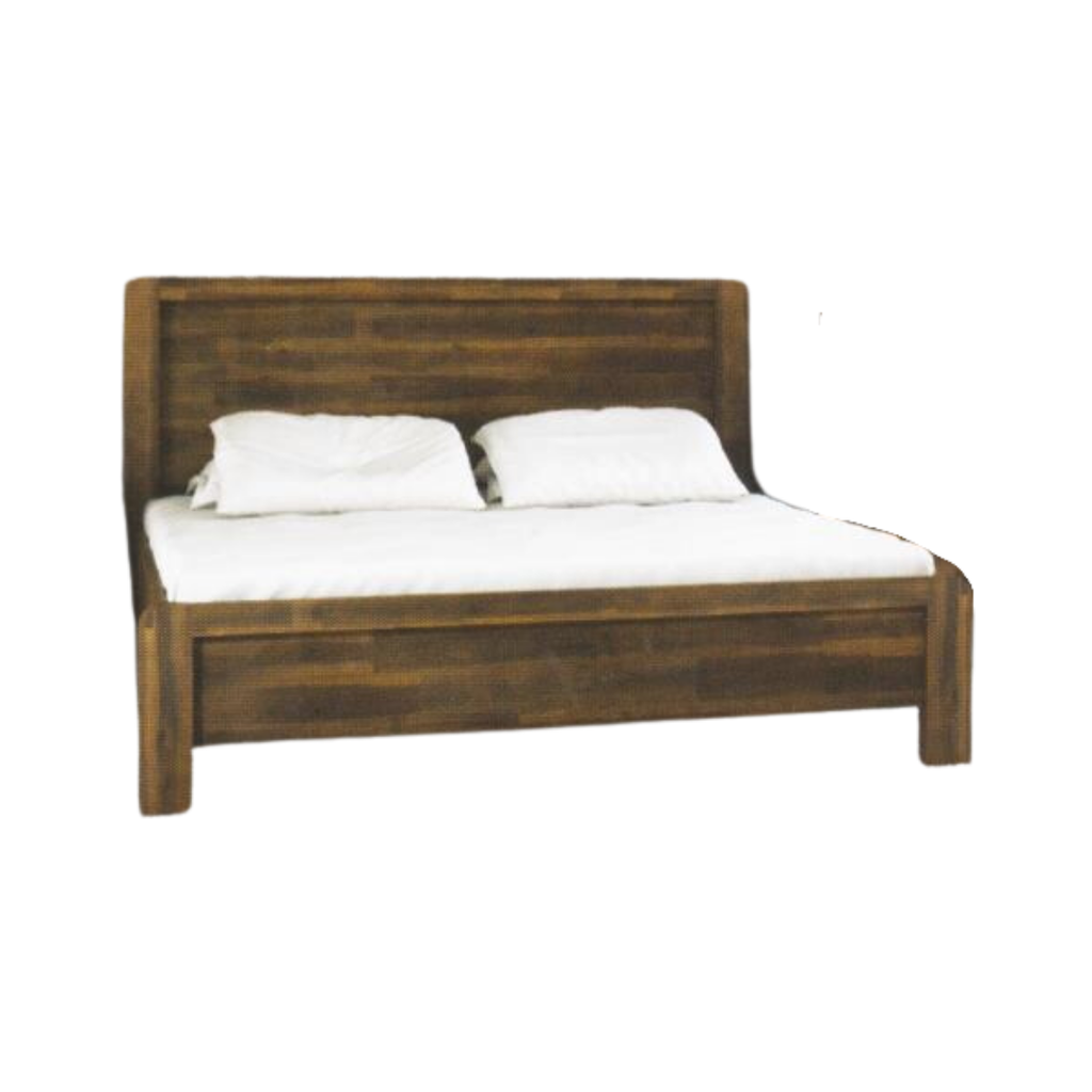 MegaBoom Queen Bed (DB AUSTIN SOLID WOOD)