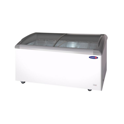 Fujidenzo Curved Glass Top Chest Freezer - Dual Function (FSP-18ADF3)