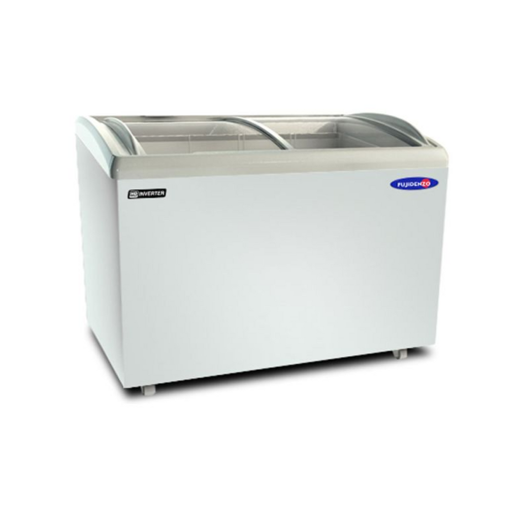 Fujidenzo Curved Glass Top Chest Freezer - Dual Function (IFSP-14GDF)