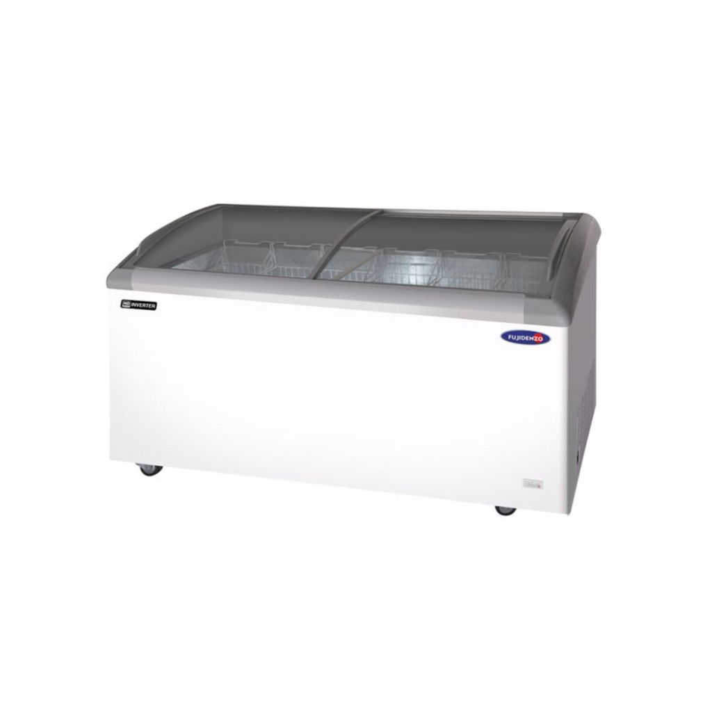 Fujidenzo Curved Glass Top Chest Freezer - Dual Function (IFSP-18GDF3)