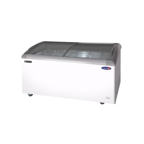 Fujidenzo Curved Glass Top Chest Freezer - Dual Function (IFSP-18GDF3)