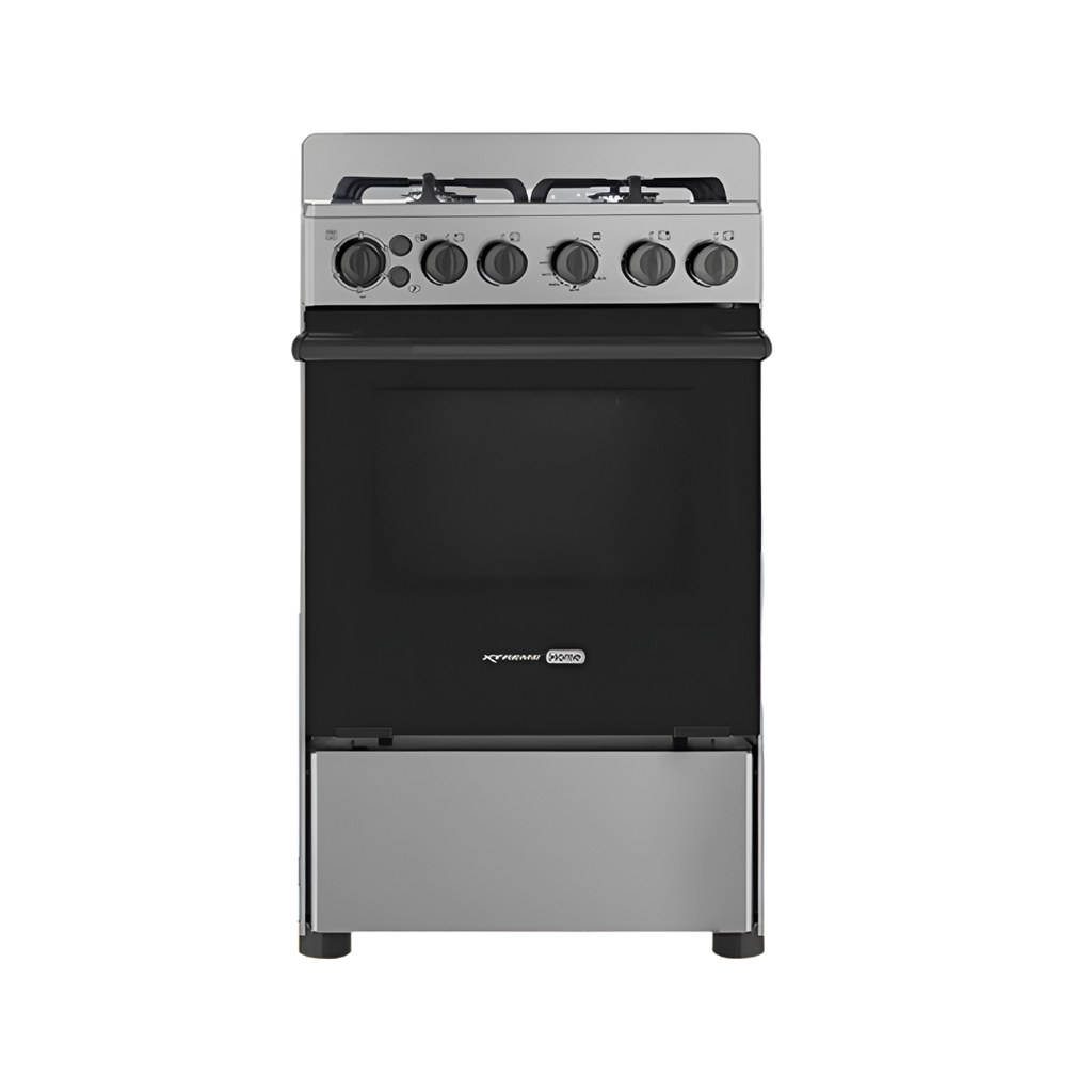 XTREME HOME 50cm Gas Range 4 Burner 55L Oven