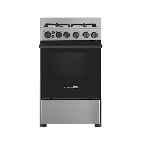 XTREME HOME 50cm Gas Range 4 Burner 55L Oven