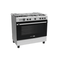 XTREME HOME 90cm Gas Range 5 Burner 115L Oven